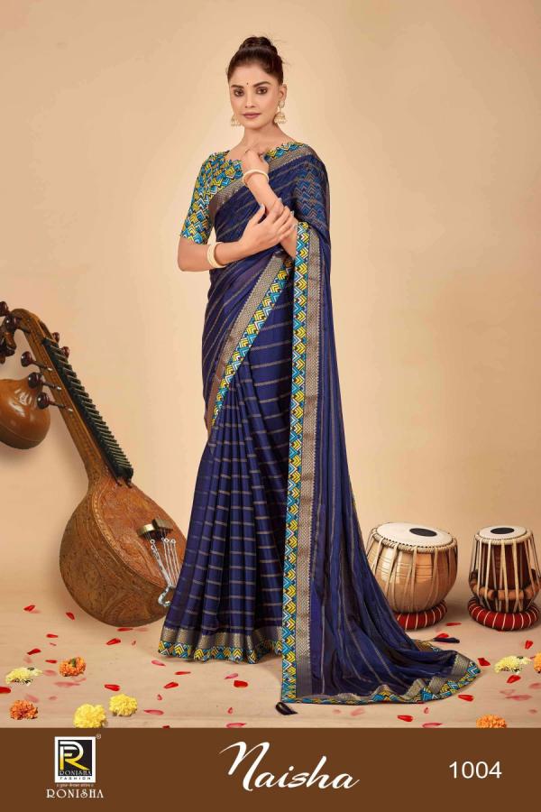 Ronisha Naisha Fancy Designer Chiffon Sarees Collection